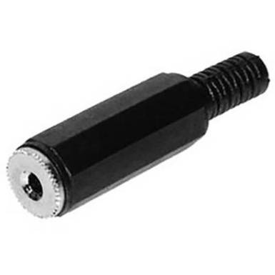 Jack 2.5 mm lengő csatlakoz&oacute; aljzat, mono, fekete sz&iacute;nű TRU COmPONENTS 1559778