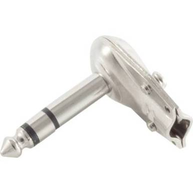 Jack dugó 6.35 mm, csavaros könyökdugó, sztereo, ezüst színű TRU COmPONENTS 1559786 Jack dugó 6.35 mm, csavaros könyökdugó, sztereo, ezüst színű TRU COmPONENTS 1559786