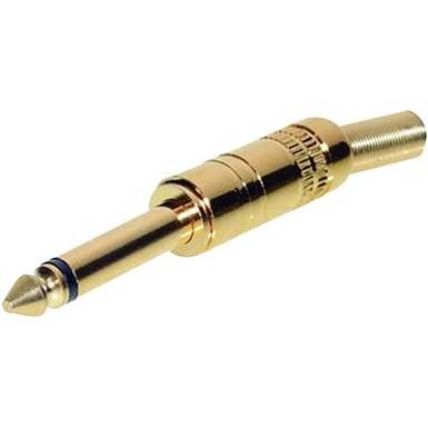 Jack dugó 6.35 mm, mono, arany színű TRU COmPONENTS 1559789 Jack dugó 6.35 mm, mono, arany színű TRU COmPONENTS 1559789
