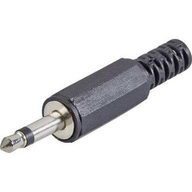 Jack dugó 3.5 mm, fém, mono, ezüst színű TRU COmPONENTS 1559792 Jack dugó 3.5 mm, fém, mono, ezüst színű TRU COmPONENTS 1559792