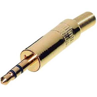 Jack dugó 3.5 mm, fém, sztereo, arany színű TRU COmPONENTS 1559794 Jack dugó 3.5 mm, fém, sztereo, arany színű TRU COmPONENTS 1559794