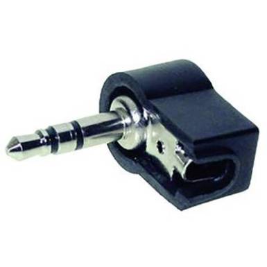Jack dugó 3.5 mm, csavaros könyökdugó, sztereo, fekete színű TRU COmPONENTS 1559795 Jack dugó 3.5 mm, csavaros könyökdugó, sztereo, fekete színű TRU COmPONENTS 1559795