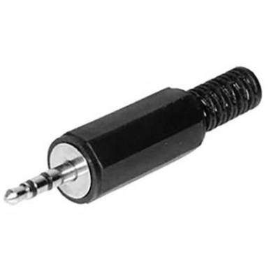 Jack dugó 2.5 mm, sztereo, fekete színű TRU COmPONENTS 1559800 Jack dugó 2.5 mm, sztereo, fekete színű TRU COmPONENTS 1559800