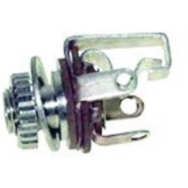 Jack 3.5 mm csatlakoz&oacute; aljzat, be&eacute;p&iacute;thető, sztereo, ez&uuml;st Tru Components 1559802