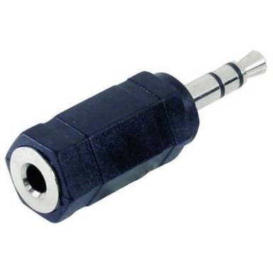 Jack dug&oacute; &aacute;talak&iacute;t&oacute; adapter (3.5 mm sztereo Jack dug&oacute; - 3.5 mm mono Jack aljzat) fekete sz&iacute;nű Tru Components 1559807