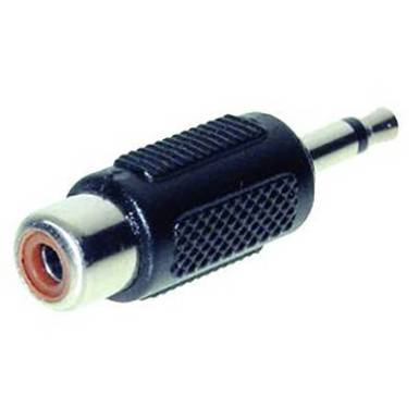 Jack - RCA átalakító adapter (3.5 mm mono Jack dugó - RCA aljzat) fekete színű Tru Components 1559811 Jack - RCA átalakító adapter (3.5 mm mono Jack dugó - RCA aljzat) fekete színű Tru Components 1559811