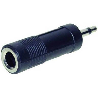 Jack dugó átalakító adapter (3.5 mm mono Jack dugó - 6.35 mm mono Jack aljzat) fekete színű Tru Components 1559819 Jack dugó átalakító adapter (3.5 mm mono Jack dugó - 6.35 mm mono Jack aljzat) fekete színű Tru Components 1559819