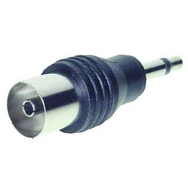 Jack - RCA átalakító adapter (3.5 mm mono Jack dugó - Koax aljzat) fekete színű Tru Components 1559823 Jack - RCA átalakító adapter (3.5 mm mono Jack dugó - Koax aljzat) fekete színű Tru Components 1559823