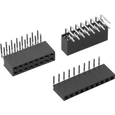 Csatlakozó sor, Tru Components, RM 2,54, 3 pól., Csatlakozó sor, Tru Components, RM 2,54, 3 pól.,