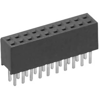 Csatlakozó sor, Tru Components, egyenes RM 1,27 2 x 3 pól., Csatlakozó sor, Tru Components, egyenes RM 1,27 2 x 3 pól.,