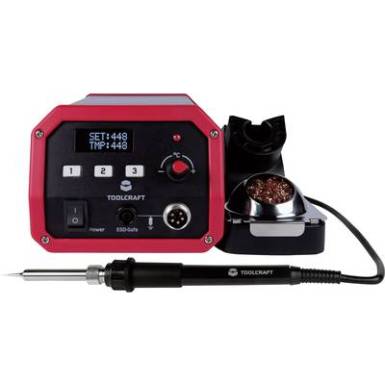 Digitális forrasztóállomás 150 - 450 °C 100W Toolcraft ST-100D Digitális forrasztóállomás 150 - 450 °C 100W Toolcraft ST-100D