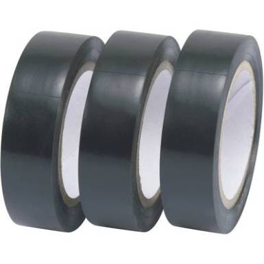Szigetelőszalag készlet TRU COMPONENTS Fekete (H x Sz) 10 m x 15 mm Tartalom: 3 tekercs Szigetelőszalag készlet TRU COMPONENTS Fekete (H x Sz) 10 m x 15 mm Tartalom: 3 tekercs