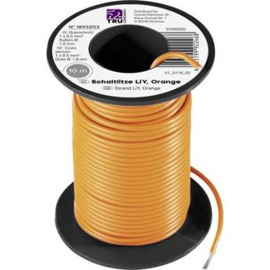 Litze huzal 0,50 Qmm 10 m sárga Litze huzal 0,50 Qmm 10 m sárga