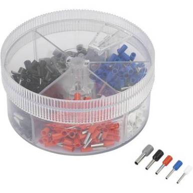 &Eacute;rv&eacute;gh&uuml;vely k&eacute;szlet 0.5 mm? 2.5 mm? Feh&eacute;r, K&eacute;k, Piros, Fekete, Sz&uuml;rke TRU COMPONENTS 739872 400 db