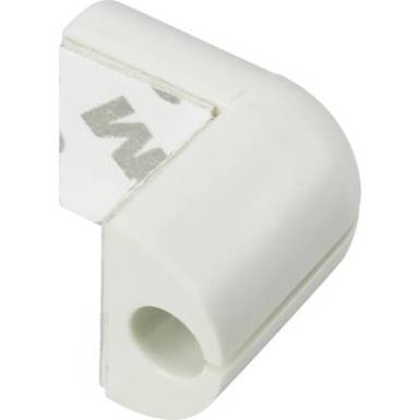 Sarkos kábelvezető, 8 mm, fehér, Tru Components Sarkos kábelvezető, 8 mm, fehér, Tru Components