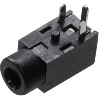 Kisfeszültségű táp aljzat 2,5 mm-es jack alj, mono, Tru Components Kisfeszültségű táp aljzat 2,5 mm-es jack alj, mono, Tru Components