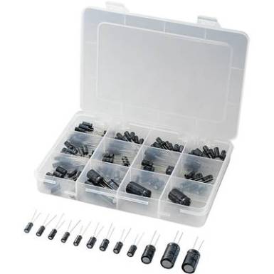 Elektrolit kondenzátor készlet 20 %, 148 db, Tru Components 442896 Elektrolit kondenzátor készlet 20 %, 148 db, Tru Components 442896