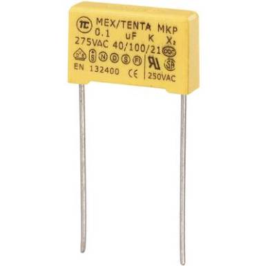 MKP-X2 zavarszűrő kondenzátor, radiális 0,1 uF 275 V/AC 10 % RM 15 mm 18 x 5 x 11 mm TRU COMPONENTS MKP-X2 MKP-X2 zavarszűrő kondenzátor, radiális 0,1 uF 275 V/AC 10 % RM 15 mm 18 x 5 x 11 mm TRU COMPONENTS MKP-X2