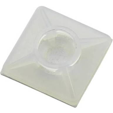Kábelkötegelő rögzítő, 26 x 26 mm, natúr, Tru Components Kábelkötegelő rögzítő, 26 x 26 mm, natúr, Tru Components
