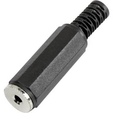 Jack csatlakozó, 2,5 mm Alj, egyenes Pólusszám: 2 Mono Fekete TRU COMPONENTS 1 db Jack csatlakozó, 2,5 mm Alj, egyenes Pólusszám: 2 Mono Fekete TRU COMPONENTS 1 db