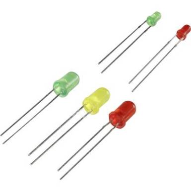 LED készlet Zöld, Piros, Sárga Kerek 3 mm, 5 mm TRU COMPONENTS LED készlet Zöld, Piros, Sárga Kerek 3 mm, 5 mm TRU COMPONENTS