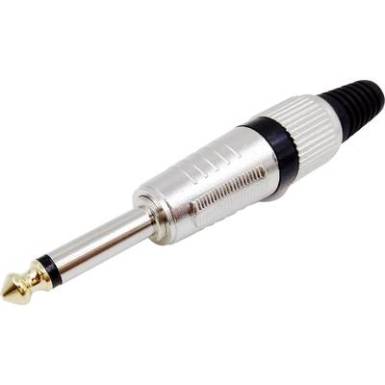 6.35 mm-es jack dugó, mono, Tru Components 1565841 6.35 mm-es jack dugó, mono, Tru Components 1565841