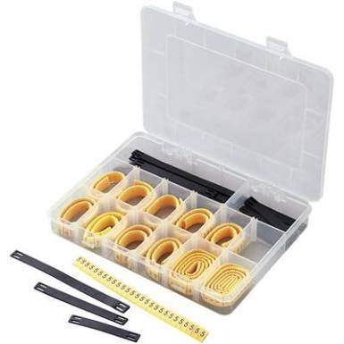 TRU COMPONENTS ECMKS-3 Jel&ouml;lő klipsz Jel&ouml;l&eacute;s 0 - 9 , L , N , R , S, T , + , - K&uuml;lső &aacute;tm&eacute;rő tartom&aacute;ny 2 - 5 mm 545005