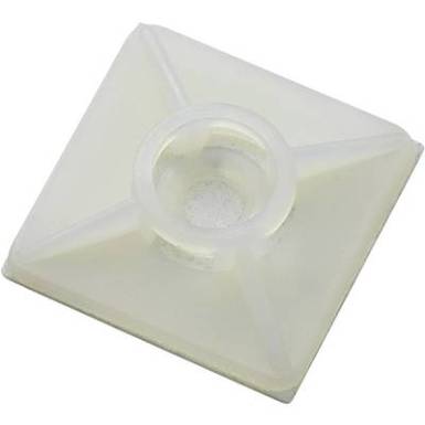 Kábelkötegelő rögzítő, 19 x 19 mm, natúr, Tru Components Kábelkötegelő rögzítő, 19 x 19 mm, natúr, Tru Components