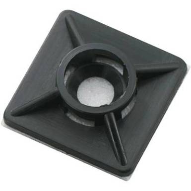 Kábelkötegelő rögzítő, 19 x 19 mm, fekete, Tru Components Kábelkötegelő rögzítő, 19 x 19 mm, fekete, Tru Components