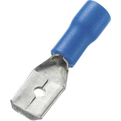 Csúszósaru dugó 1.5 - 2.5 mm?, kék 100 db, Tru Components Csúszósaru dugó 1.5 - 2.5 mm?, kék 100 db, Tru Components