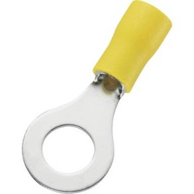 Gyűrüs kábelsaru 4 - 6 mm?, sárga, 50 db, Tru Components Gyűrüs kábelsaru 4 - 6 mm?, sárga, 50 db, Tru Components