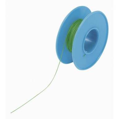 Tekercshuzal, Tru Components, z&ouml;ld, AWG 26, 15 m