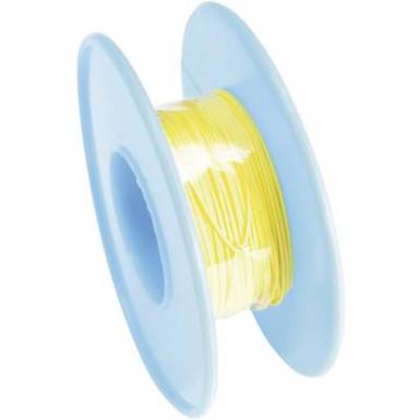 Tekercshuzal, Tru Components, sárga, AWG 30, 15 m Tekercshuzal, Tru Components, sárga, AWG 30, 15 m