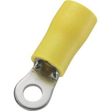 Gyűrüs kábelsaru 10,5 mm, sárga, 50 db, Tru Components Gyűrüs kábelsaru 10,5 mm, sárga, 50 db, Tru Components