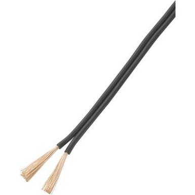 PVC huzal NYFAZ/CCA 2 x 2,5 mm?, fekete, 50 m, Tru Components PVC huzal NYFAZ/CCA 2 x 2,5 mm?, fekete, 50 m, Tru Components