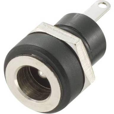 DC beépíthető tápaljzat, 4,9 x 1,65 mm, Tru Components DC beépíthető tápaljzat, 4,9 x 1,65 mm, Tru Components