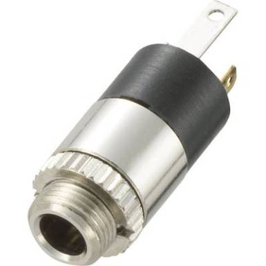 3,5 mm-es jack aljzat, 2 pól., Tru Components 1567104 3,5 mm-es jack aljzat, 2 pól., Tru Components 1567104