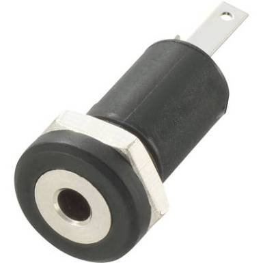 2,5 mm-es jack aljzat, 2 pól., Tru Components 1567108 2,5 mm-es jack aljzat, 2 pól., Tru Components 1567108