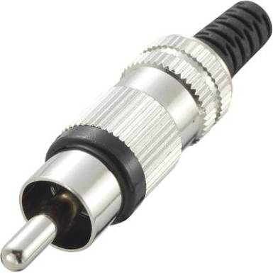 RCA dugó, fekete, Tru Components 1567118 RCA dugó, fekete, Tru Components 1567118