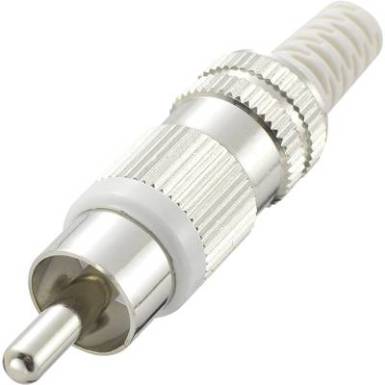 RCA dugó, fehér, Tru Components RCA dugó, fehér, Tru Components