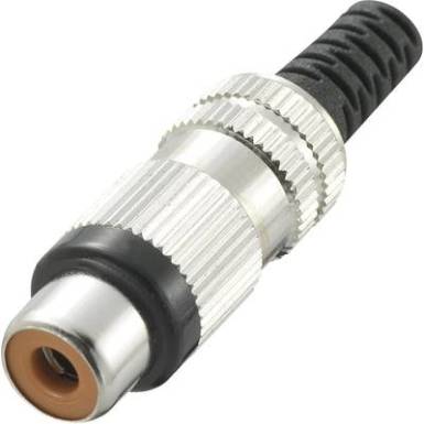 RCA aljzat, piros, Tru Components 1567122 RCA aljzat, piros, Tru Components 1567122