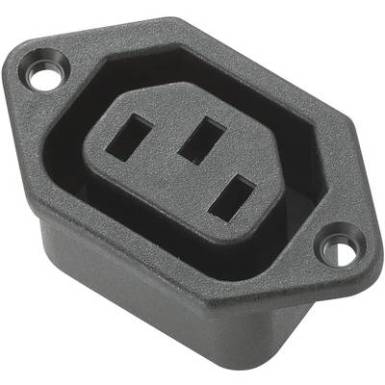 Műszercsatlakozó aljzat, beépíthető, C13, Tru Components Műszercsatlakozó aljzat, beépíthető, C13, Tru Components
