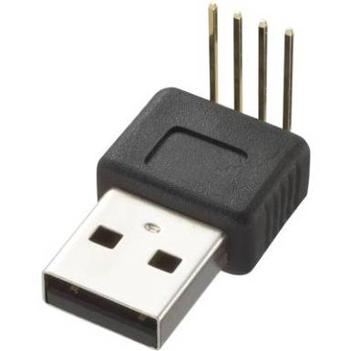 USB dugó, nyákba forrasztható, 90°, Tru Components USB dugó, nyákba forrasztható, 90°, Tru Components