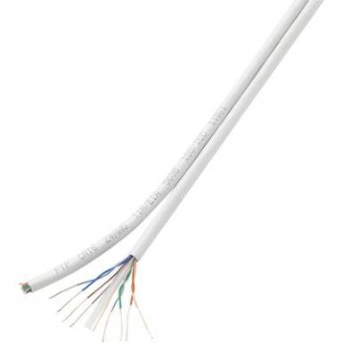 H&aacute;l&oacute;zati k&aacute;bel, CAT6 F/UTP DUPLEX 100m feh&eacute;r, Tru Components