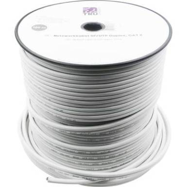 Hálózati kábel, CAT6 SF/UTP DUPLEX 100m fehér, Tru Components Hálózati kábel, CAT6 SF/UTP DUPLEX 100m fehér, Tru Components