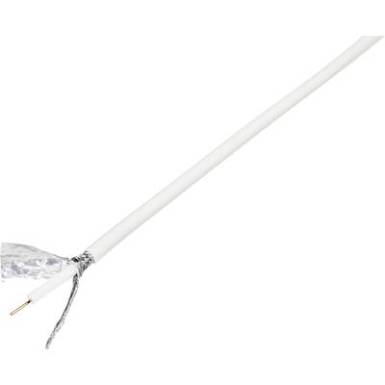 Koax kábel RG6U fehér 50 m, Tru Components Koax kábel RG6U fehér 50 m, Tru Components