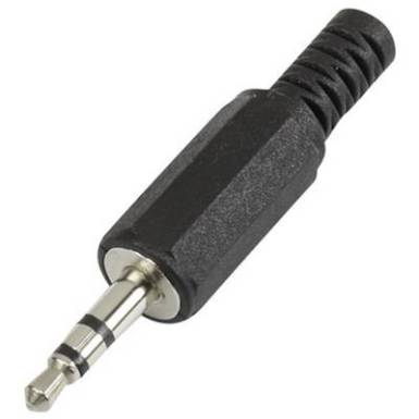 3.5 mm, sztereo, dugó, műanyag törésgátlóval, Tru Components 3.5 mm, sztereo, dugó, műanyag törésgátlóval, Tru Components