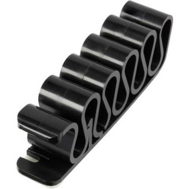 Öntapadós kábelrögzítő, kábelvezető, fekete, Tru Components Öntapadós kábelrögzítő, kábelvezető, fekete, Tru Components