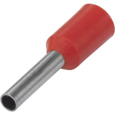&Eacute;rv&eacute;gh&uuml;vely 12 mm R&eacute;szlegesen szigetelt Piros TRU COMPONENTS 1091297 100 db