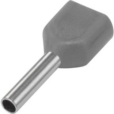 Iker érvéghüvely 10 mm Részlegesen szigetelt Szürke TRU COMPONENTS 1091314 100 db Iker érvéghüvely 10 mm Részlegesen szigetelt Szürke TRU COMPONENTS 1091314 100 db